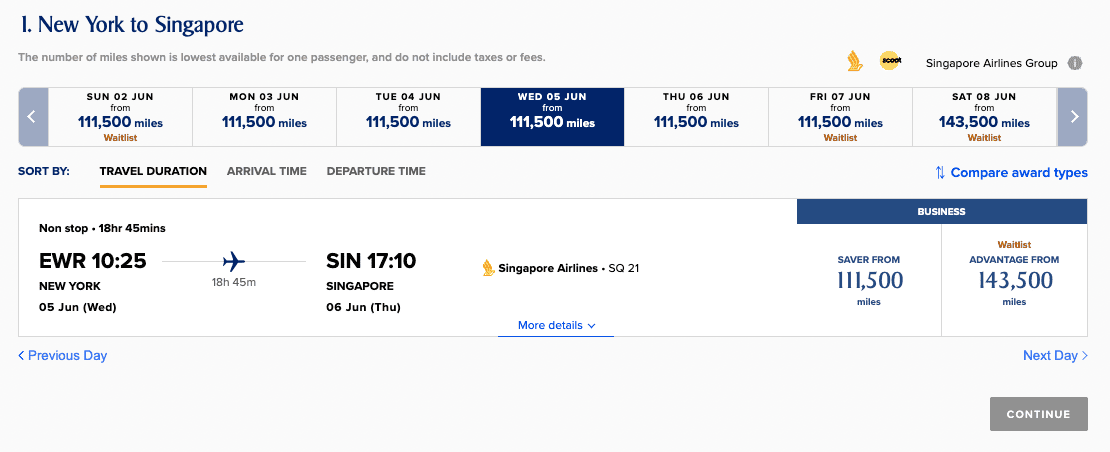 New, Targeted Amex Transfer Bonus: Get 20% More Singapore Miles! 5 EWR to SIN business class redemption
